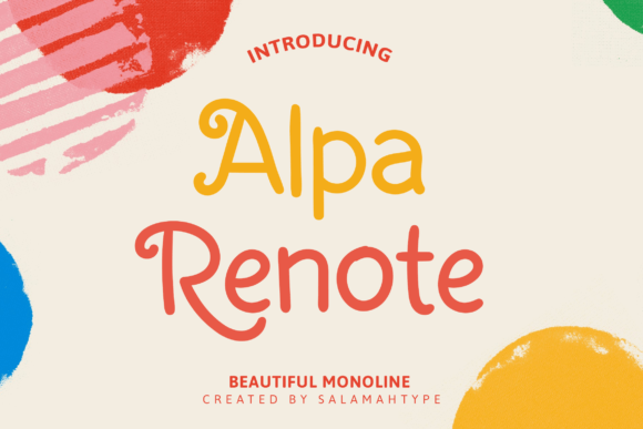 Alpa Renote: A Playful Handwritten Typeface for Real Small Businesses