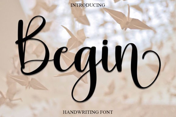 Begin: A Sweet Handwritten Font