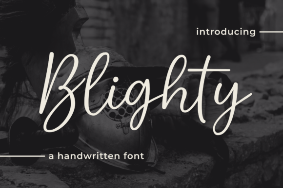 Blighty: A Sweet Handwritten Font for Creative Projects
