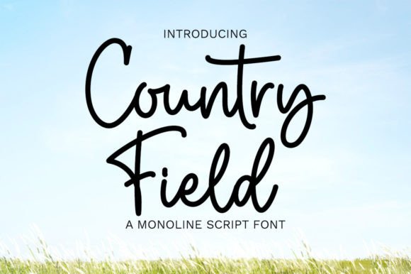 Country Field: A Graceful Script Font for Thoughtful Branding
