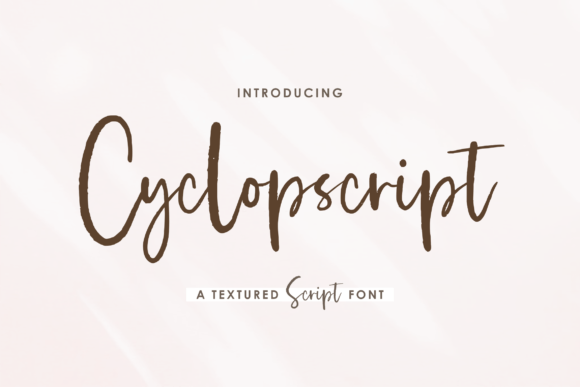 Cyclopscript: A Bold Script Font for Web Design