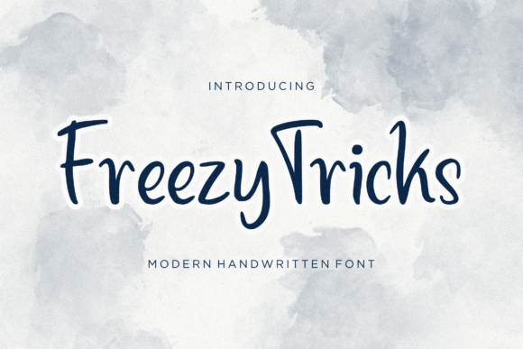 Freezy Tricks: A Handwritten Script Font for Real Crafters