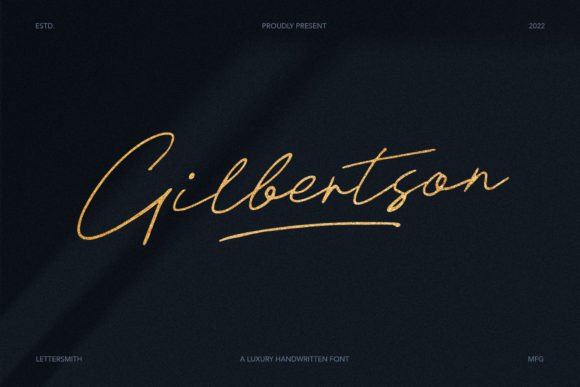 Gilbertson Font: Elegant Script for Web Design