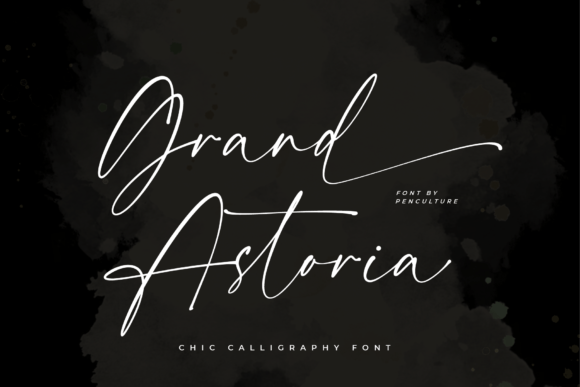 Grand Astoria Font: Elegant Script for Craft Projects