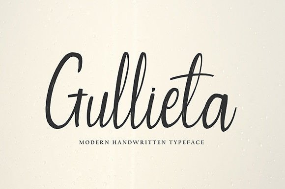 Gullieta: A Script Font for Elegant Design