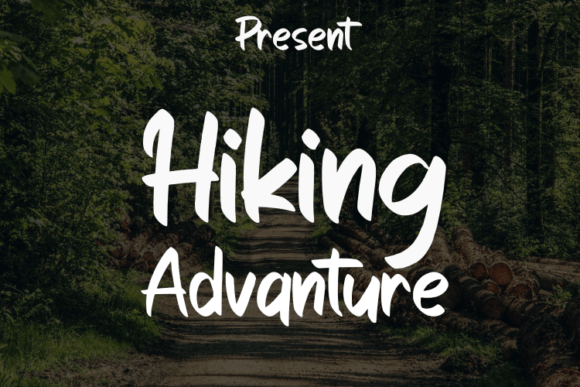 Hiking Advanture: A Font for Elegant Digital Design