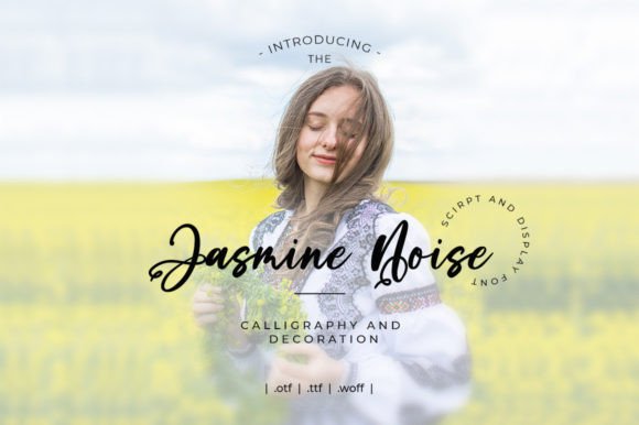 Jasmine Noise Brush: A Stylish Script Font for Digital Branding