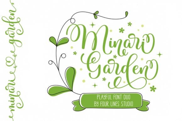 Minari Garden Duo: A Font for Creative Crafters