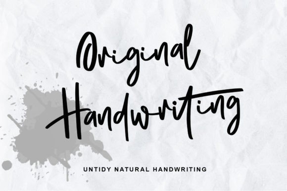 Original Handwriting: A Warm, Authentic Script Font for Makers