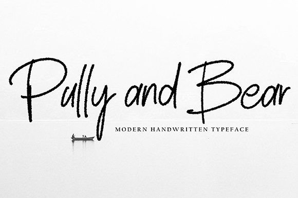 Pully and Bear Font: Creative Script for Web Design