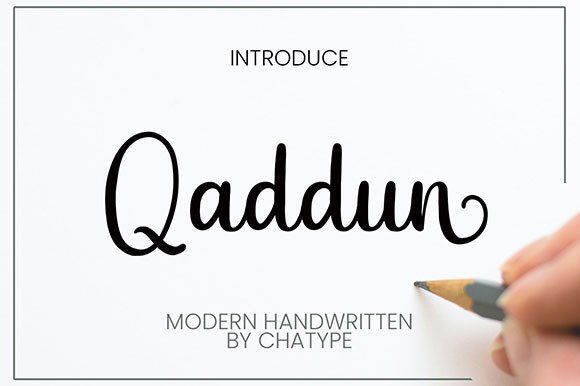 Qaddun: A Handwritten Font for Web Design