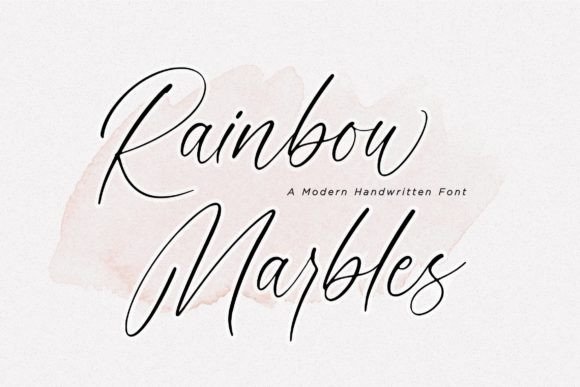 Rainbow Marbles Font for Creative Projects