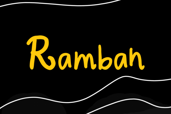 Ramban: A Handwritten Brush Font That Feels Alive