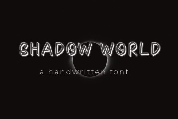 Shadow World Font: Bold & Handwritten