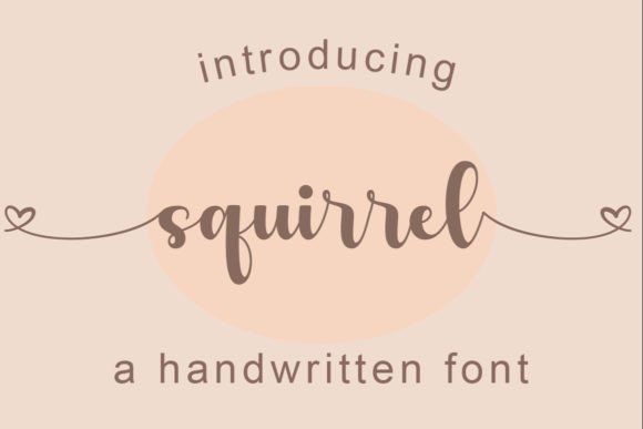 Squirrel: A Script Font for Editorial Elegance