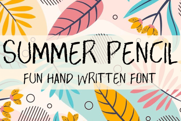 Summer Pencil Font for Web Design