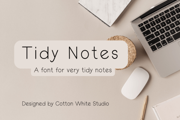 Tidy Notes: A Handwritten Font for Digital Marketing